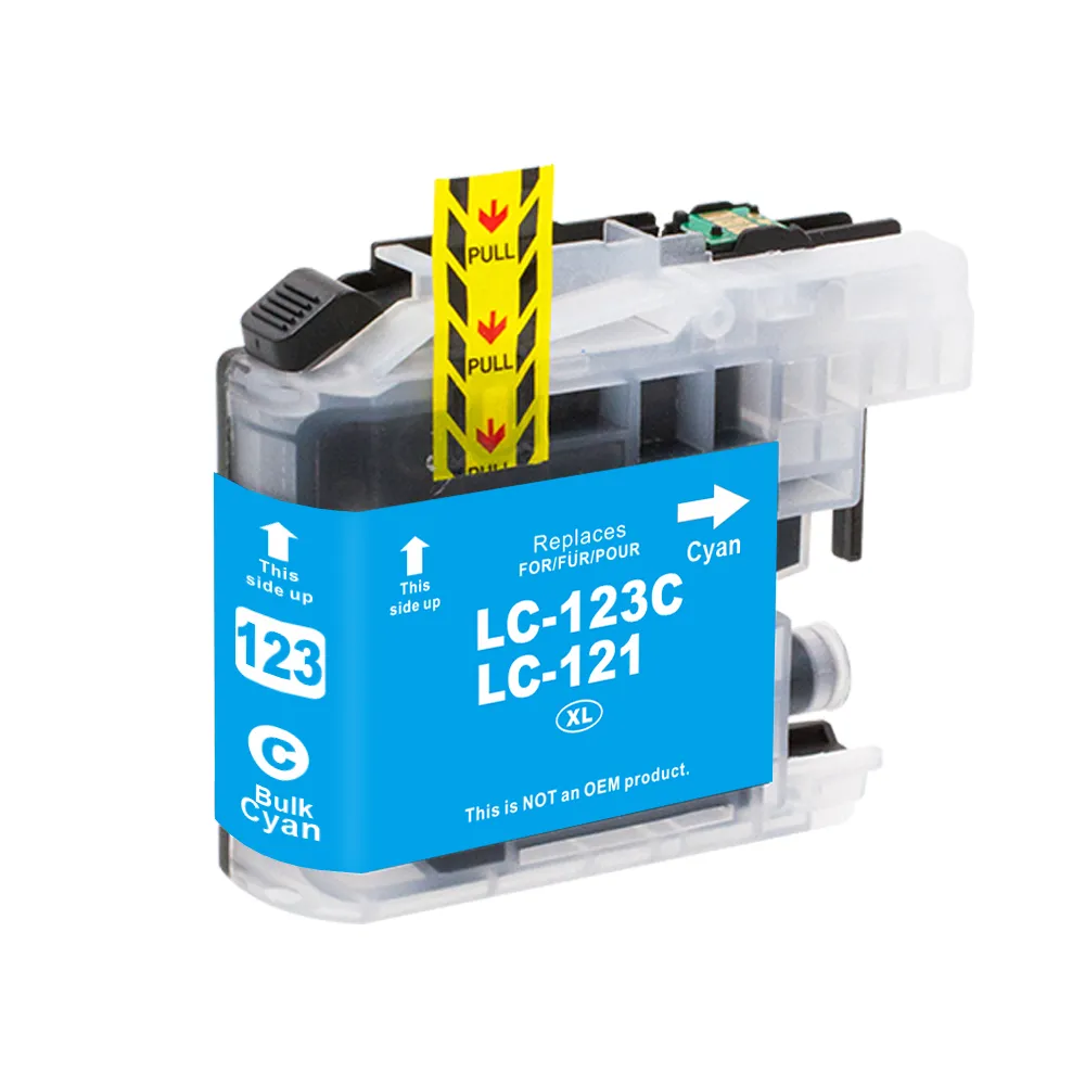 DC Druckerpatrone  als Ersatz für Brother LC-121/ LC-123XL cyan bulk