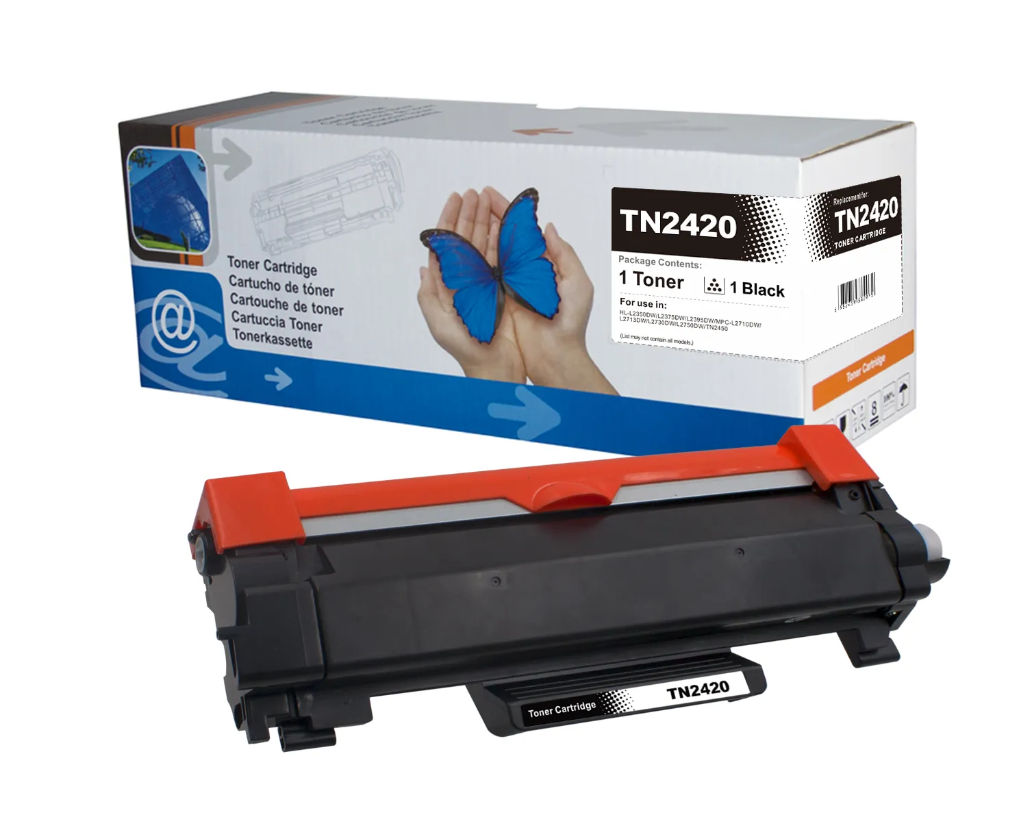 DC Toner als Ersatz für Brother TN-2420 mit Chip, 3.000 Seiten